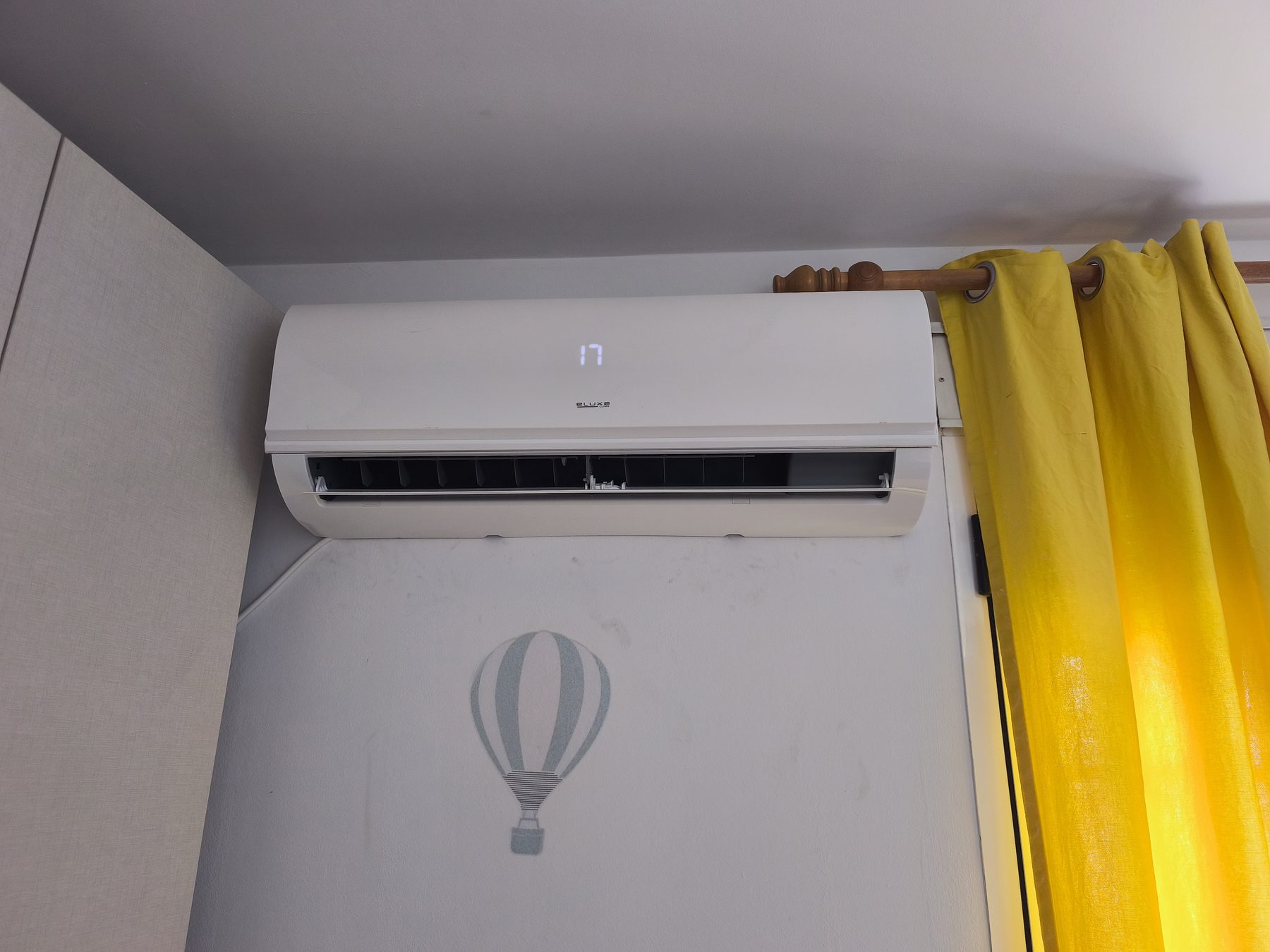 Unidad interior instalada